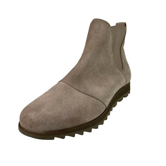 Sorel Shoes - Sorel Womens Harlow Chelsea Bootie Size 7.5 Ash Brown Suede Leather Waterproof